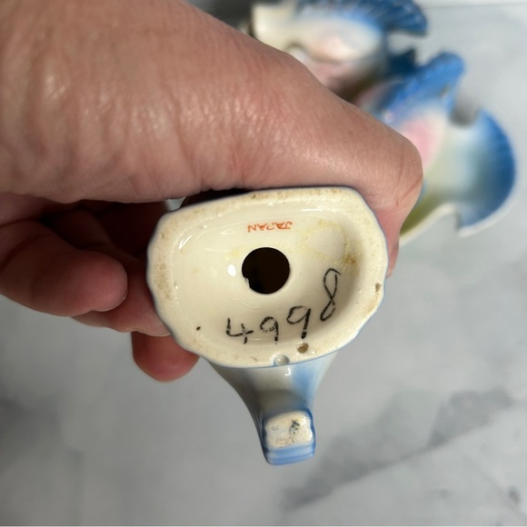 Vintage Kitsch Porcelain Fish Cruet Set 1950s 1960s - 5 Piece Set Tray Japan - Picture 5 of 14